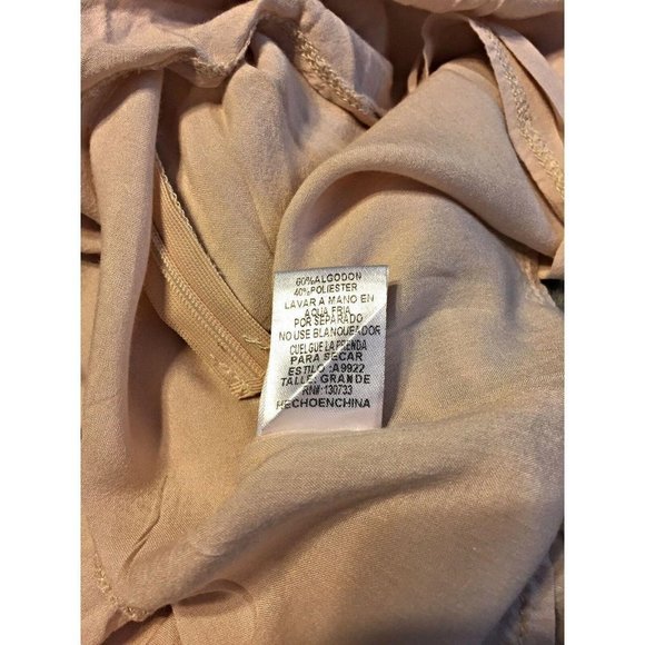 Umgee Tunic Top Size Large L Boho Babydoll Lace Lined 3/4 Sleeve Cotton Blend - Picture 8 of 9